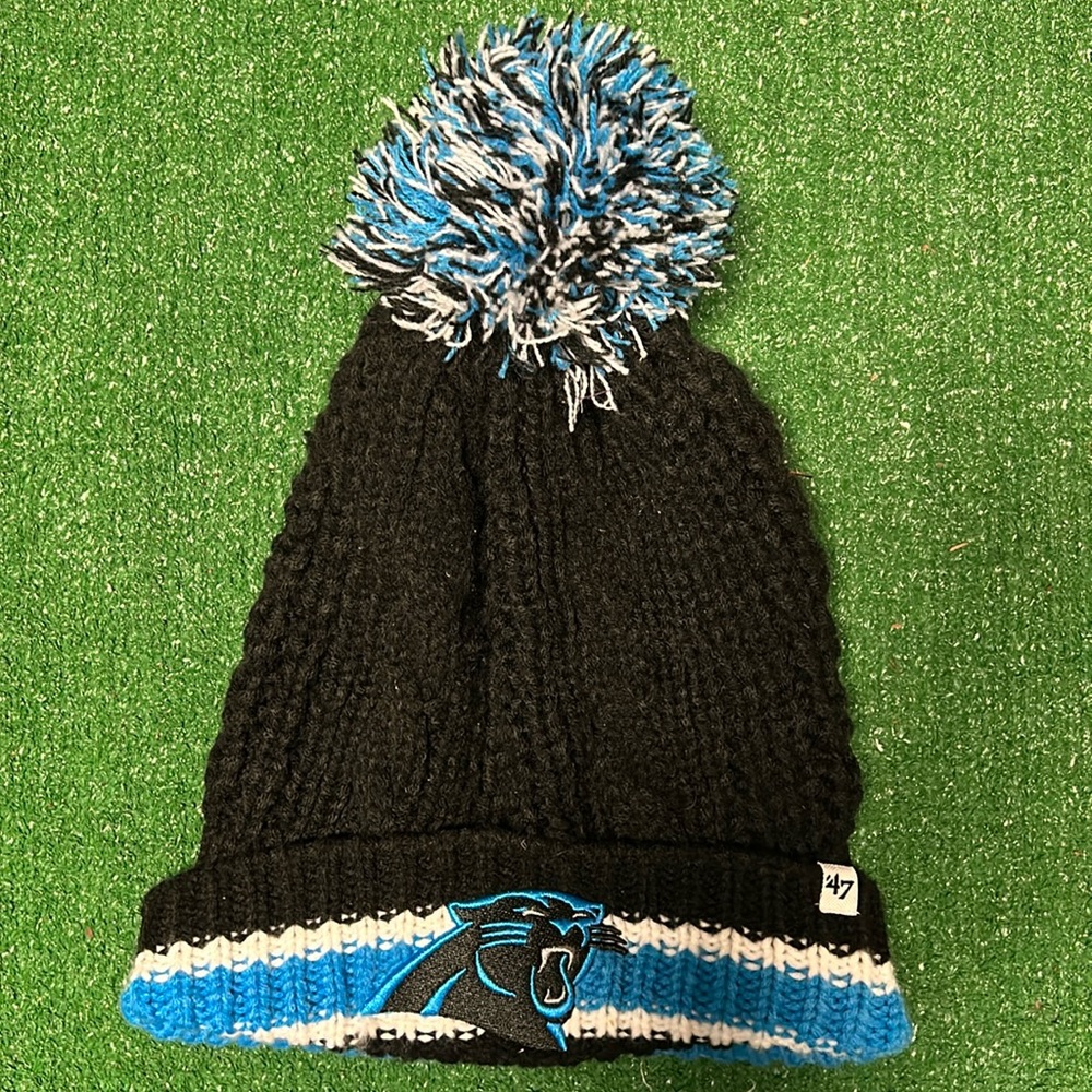 Carolina Panthers toboggan! One size fits most! - Picture 1 of 3